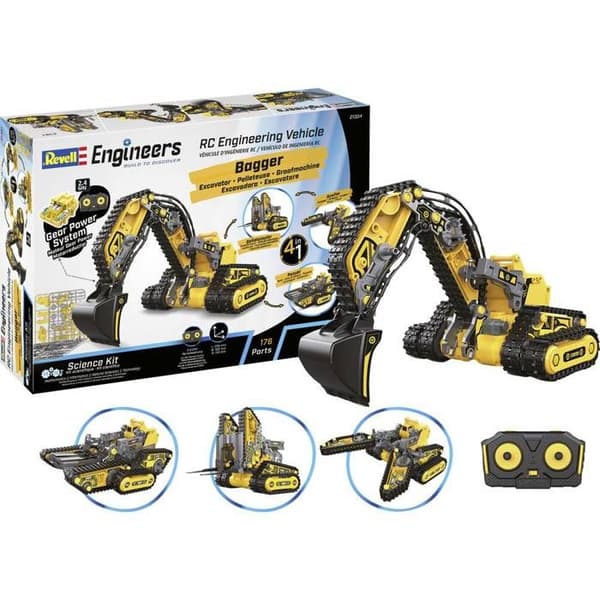 Revell Engineers 21304 Ingenjörsfordon 4in1 elektrisk Funktionsmodell RC byggsats