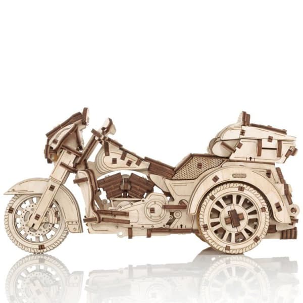 - TRIKE - EWA Eco-Wood-Art Pussel 3D i Trä för Tonåringar och Vuxna - DIY-kit, utan Lim - 281 Delar