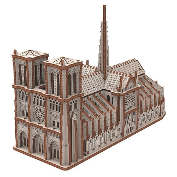 3D pussel i trä - Mr Playwood - Katedralen Notre Dame - 148 bitar - 12 år och uppåt - Inomhus
