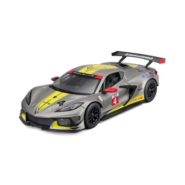 Byggsats för modellbygge Bburago 1:24 miniatyrmodell av bilen Chevrolet Corvette C8R 2020, 18-28024