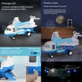Miniatyrbild 3 av 4: INN Flygtransport med 6 bilar Konstruktion Modelltillverkning Skalmodell Garage Att Bygga Station Att Bygga Flygplats