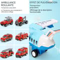 Miniatyrbild 2 av 4: INN Flygtransport med 6 bilar Konstruktion Modelltillverkning Skalmodell Garage Att Bygga Station Att Bygga Flygplats