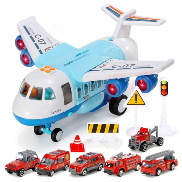 INN Flygtransport med 6 bilar Konstruktion Modelltillverkning Skalmodell Garage Att Bygga Station Att Bygga Flygplats