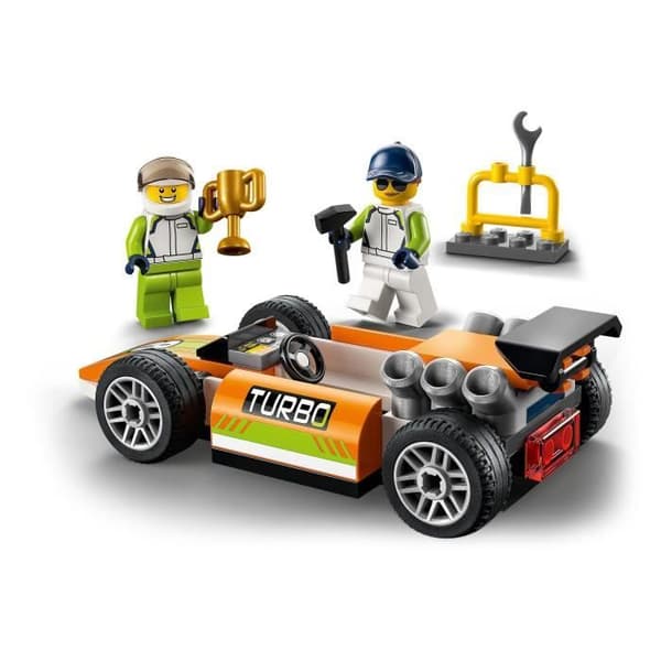 LEGO® 60322 City Great Vehicles Racebilen, kreativa leksaker i Formel 1-stil för barn +4 år, med minifigurer