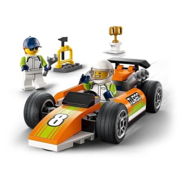 LEGO® 60322 City Great Vehicles Racebilen, kreativa leksaker i Formel 1-stil för barn +4 år, med minifigurer