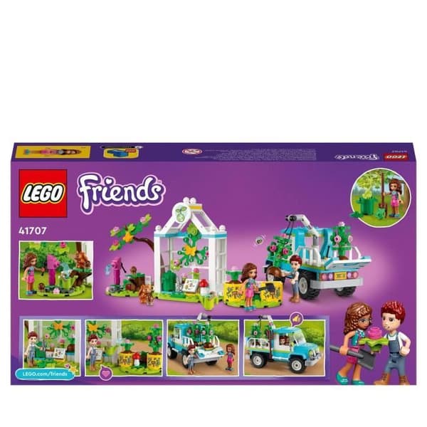 LEGO 41707 Friends The Tree Planter Truck, Leksak, Miljövänlig trädgårdsskötsel, Elektrisk lastbil, Flickor och pojkar från 6 år och uppåt