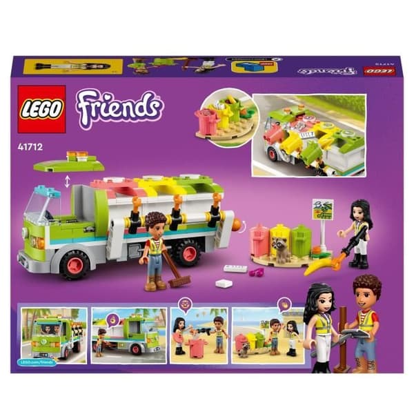 LEGO® Friends 41712 Återvinningsbil, pedagogisk leksak, med Emma Mini-docka