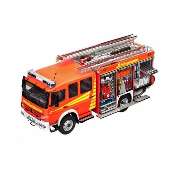 Maquette Lastbil - REVELL - Mercedes-benz Atego 1529 Af Schlingmann - 1:24 - Plast - Röd