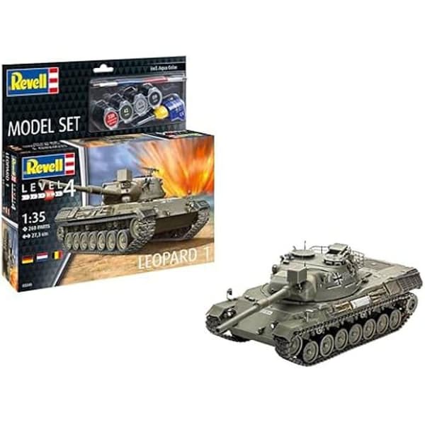 Modellkit - REVELL - Leopard 1 - Stridsvagn - Komplett utrustning - 14 år och uppåt