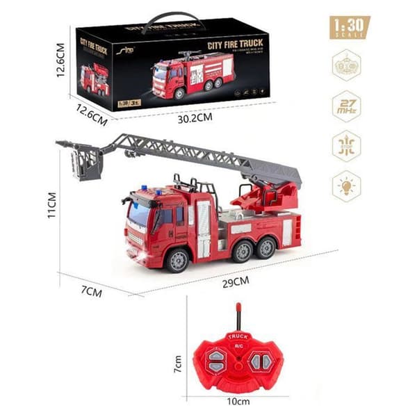 TD® Brandbekämpningsleksaksbil 7*29*11cm Trådlös fjärrkontroll Pedagogiska leksaker för barn