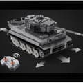 Miniatyrbild 3 av 4: C61071 Tigertank från andra världskriget Elektrisk fjärrkontroll Bilbyggstenar monterade små partiklar Pojke