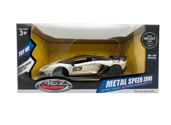 MSZ Die-cast model Lamborghini SVJ, scale 1:24