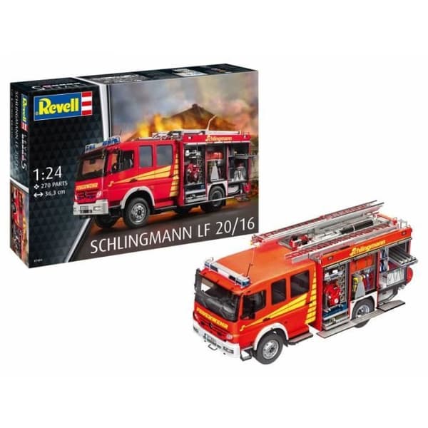 REVELL - Modell Lastbil Mercedes-benz Atego 1529 Af Schlingmann Lf20/16 |revell|07404| 1:24 Modell Panzer Promo - Ref : 15614