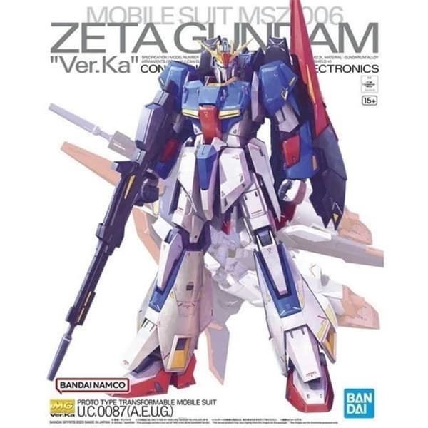 Modellsats - BANDAI - ZETA Gundam Ver. Ka - 1/100 - Blandat - Inredning