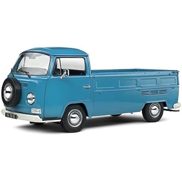 Minibil - SOLIDO - Volkswagen T2 Pick UP - Blå - Metall - 1:18