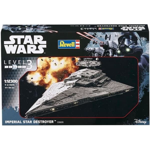 Star Wars modellsats - REVELL - SW Imperial Star Destroyer - Plast - 10 år - 21 stycken