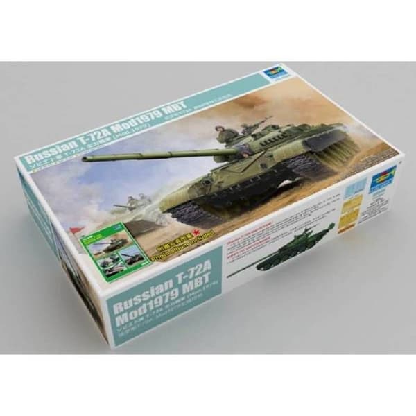 Ryska T-72A Mod1979 MBT Tankmodell - TRUMPETER - Grön - 14 år gammal - Interiör - Vuxen - Blandat