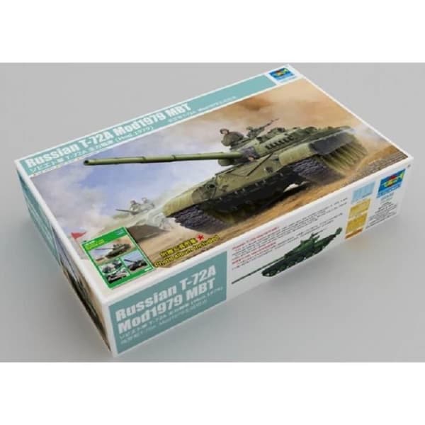 Ryska T-72A Mod1979 MBT Tankmodell - TRUMPETER - Grön - 14 år gammal - Interiör - Vuxen - Blandat