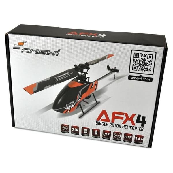 Fjärrstyrd helikopter - AFX - AFX-4 6G Xtreme - Monorotor - 2.4 GHz - Fraktklar för flygning