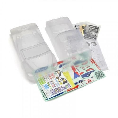 Lastbilskaross - Tamiya - Buggyra Fat Fox 190 mm - Lexan - Blandat - Vit
