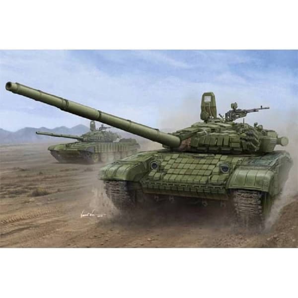 TRUMPETER - Modell av Rysk T-72b1 MBT med Kontakt-1 reaktiv pansar |trumpeter|00925| 1:16 Modell av Stridsvagn Promo - Ref : 8105