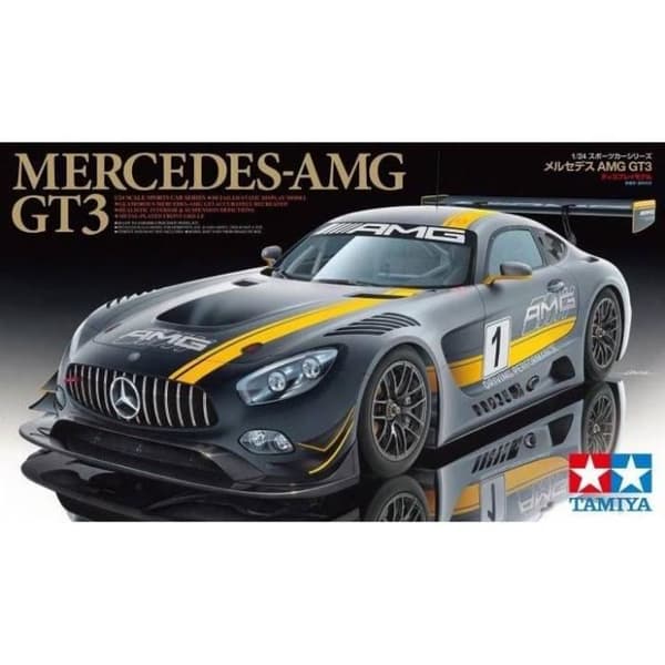 Skalmodell - Tamiya - Mercedes AMG GT3 - Plast - Svart - Utomhusbruk