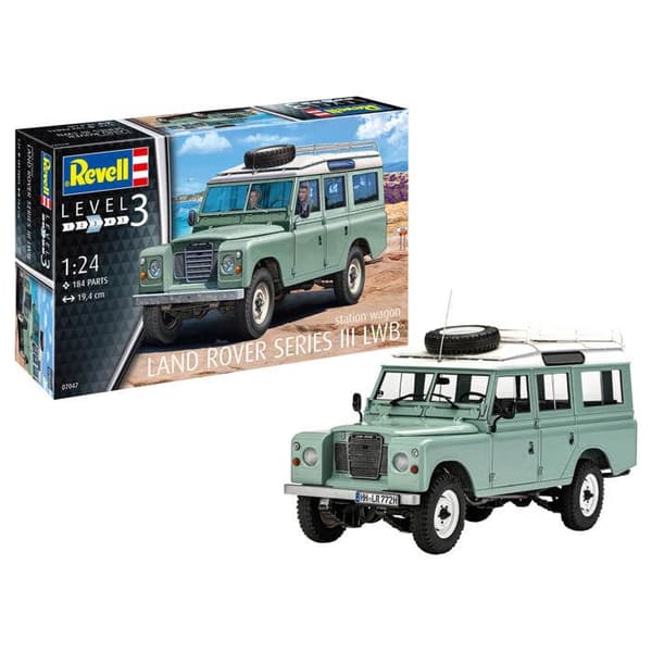 Modellbil - REVELL - Land Rover Series III - 184 delar - Skala 1/24 - Enfärgad