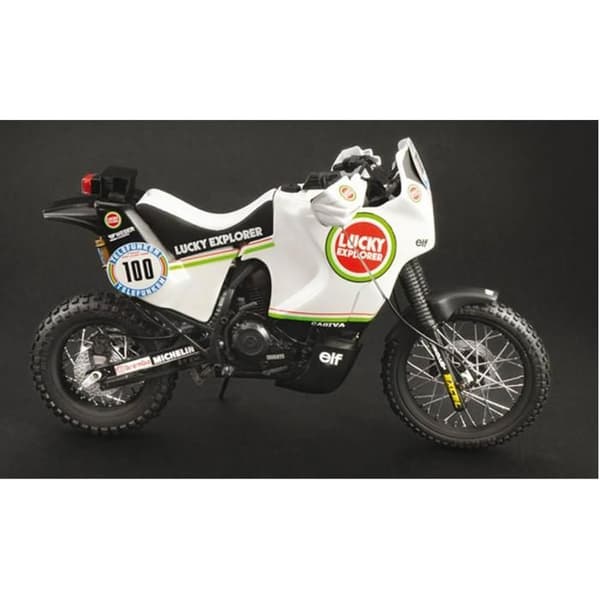 Motorcykelmodell - ITALERI - Cagiva Elephant 850 Dakar 1987 - Skala 1/9 - Unik färg
