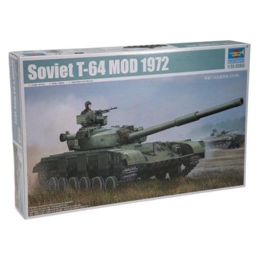 Modellsats - SOVIET - T-64 modell 72 - Skala 1/35 - Import från Japan - Trogna detaljer