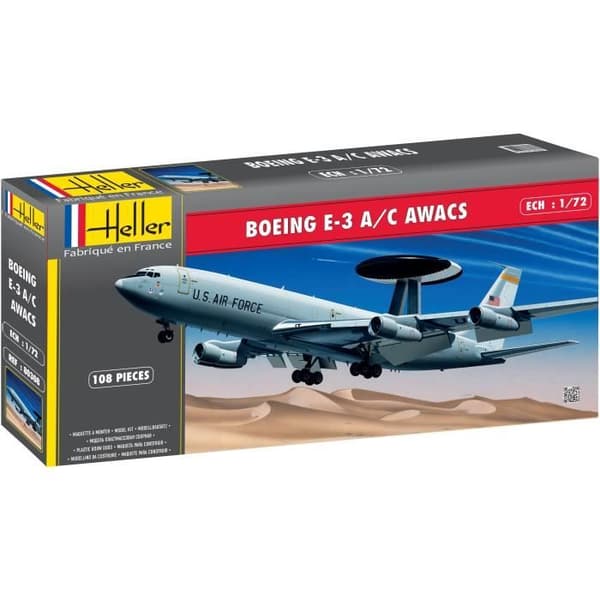 HELLER modell Boeing E-3B Awacs - Skala 1/72