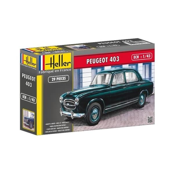 Peugeot 403 bilmodell - Heller - Skala 1/43 - Klassisk