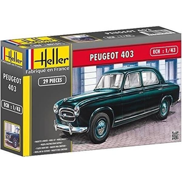 Peugeot 403 bilmodell - Heller - Skala 1/43 - Klassisk