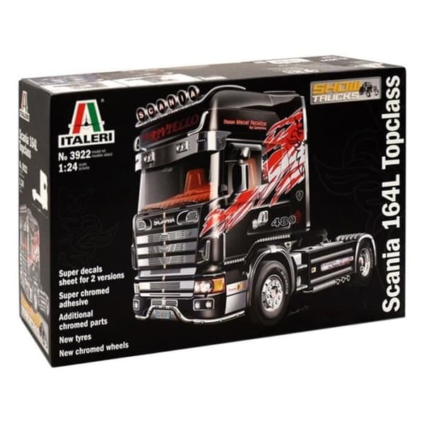 Lastbilsmodell - ITALERI - Scania 164 L Toppklass - Svart - Barn - Plast