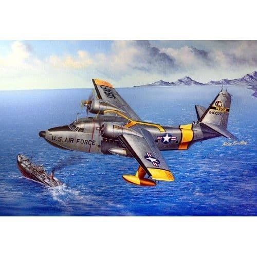 USAF HU-16A Albatross plastmodell - trumpetare - 1/48 - 396 mm x 508 mm
