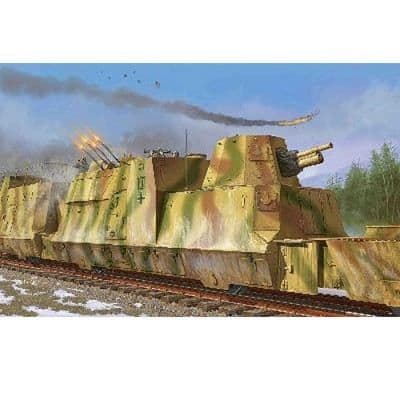 Tysk pansarvagn Kanonen und flakwagen