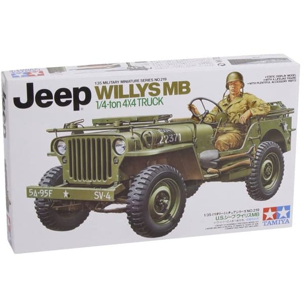 Jeep Willys 1/4 Ton Tamiya Model Kit - Detaljerad modell i skala 1/35