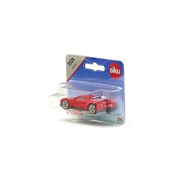 SIKU 1526, Klassisk sportbil Ford GT, 1:50, Metall/plast, Röd, Kan kombineras med andra SIKU-modeller i samma skala