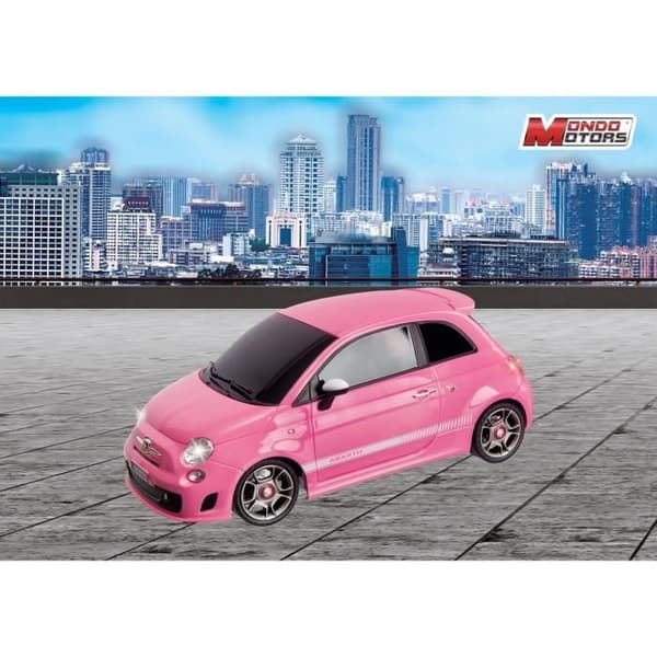 MONDO MOTORS - Radiostyrt fordon - Ljuseffekter - Fiat Abarth 500 - Bil - 1:14:e skala