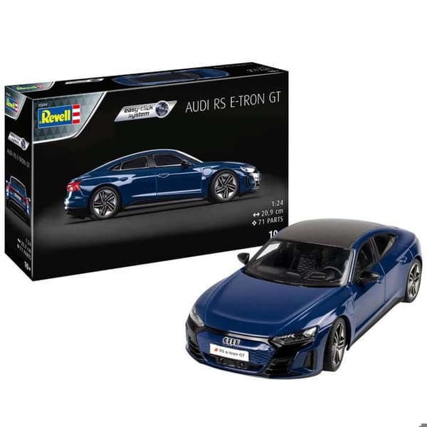 Audi RS e-tron GT 2020 Revell snap-on modellsats, förmålad easy-click - 1/24 - Revell 07698 + 12 år