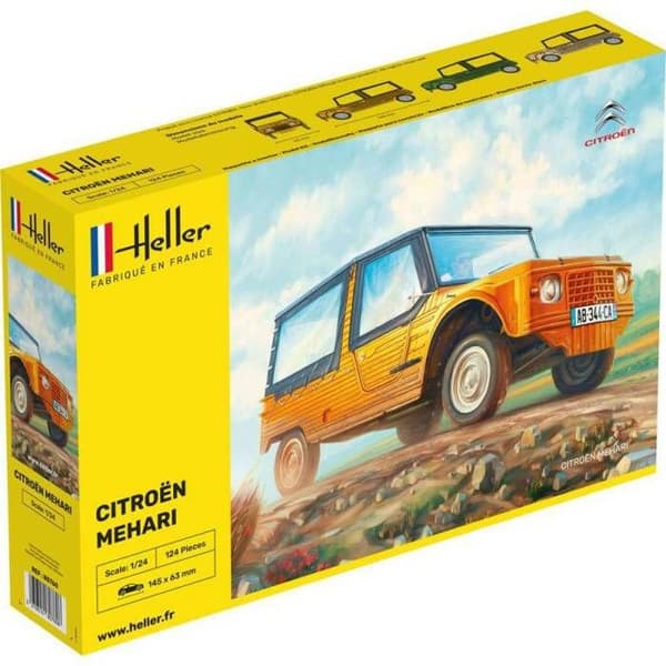 Modell - HELLER - Citroën Mehari - Modell att montera - Utomhusbil - 1/24