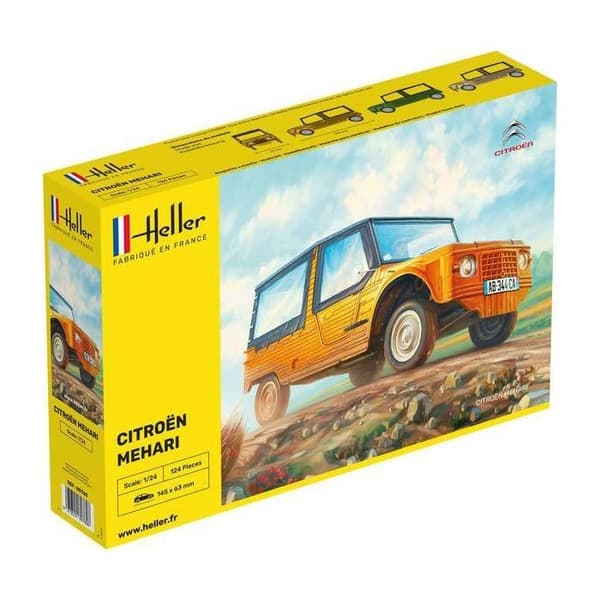 Modell - HELLER - Citroën Mehari - Modell att montera - Utomhusbil - 1/24
