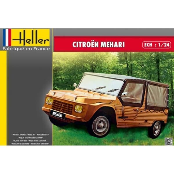 Modell - HELLER - Citroën Mehari - Modell att montera - Utomhusbil - 1/24