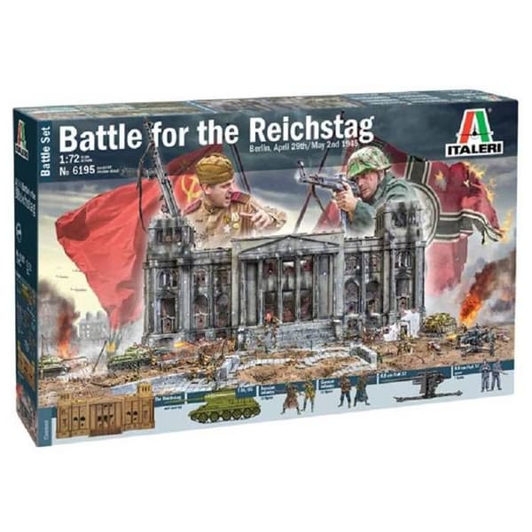 ITALERI - Diorama Battle For The Reichstag Model Italeri 6195 1/72nd Char Promo Model - Ref: 11211