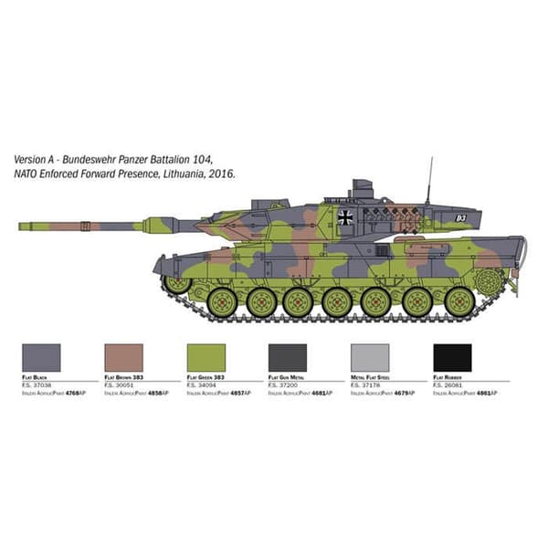 Tankmodell - ITALERI - Leopard 2A6 - Barn - Pojke - Plast