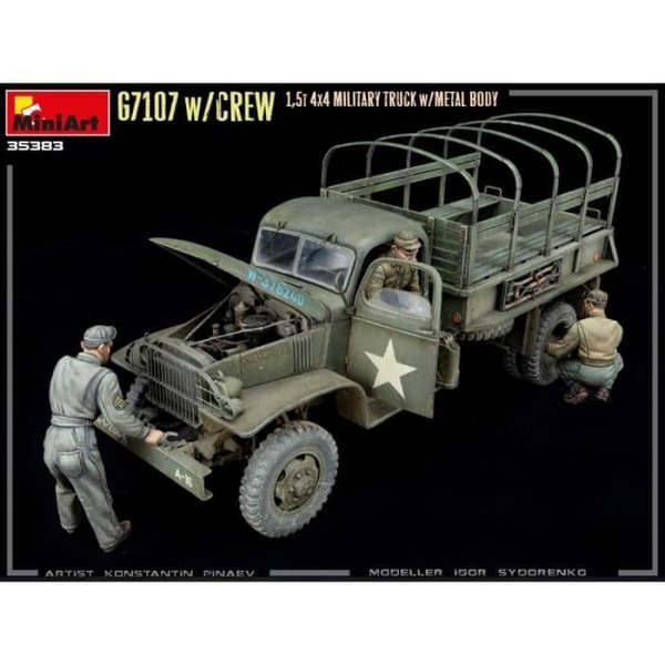 Modellsats - MINI ART - G7107 - 4x4 lastbil - metall och plast