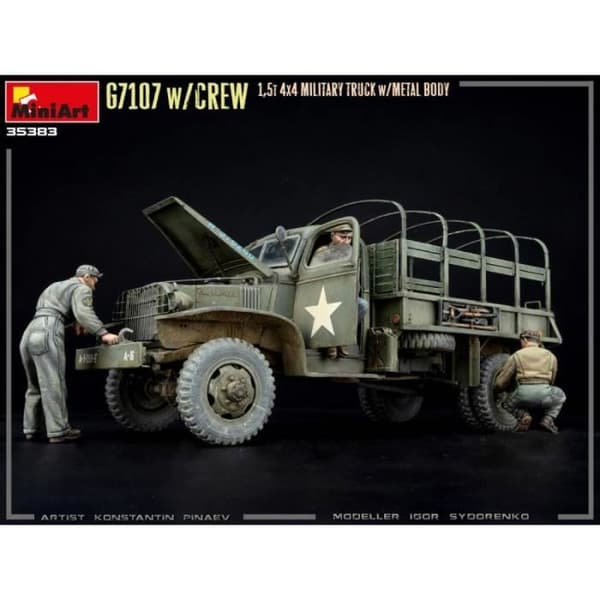 Modellsats - MINI ART - G7107 - 4x4 lastbil - metall och plast
