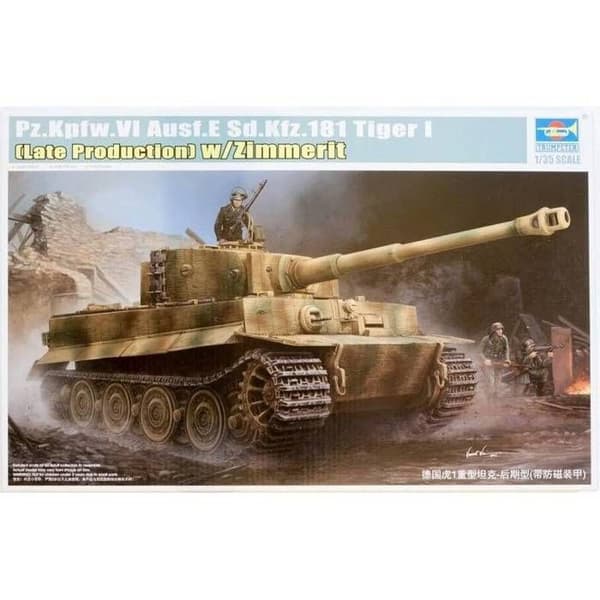 Pz.Kpfw.VI Ausf.E Sd.Kfz.181 Tiger I (sen produktion) med Zimmerit