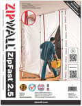 Miniatyrbild 1 av 2: Zipwall - ZF2 - Återanvändbar ZipFast barriärpanel för dammskydd, 75-nbspcm