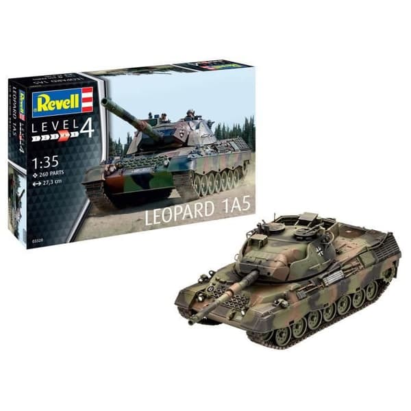 Modellsats - REVELL - Leopard 1A5 - Plast - 1/35 - 260 stycken