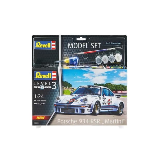 Modellbil - REVELL - Porsche 934 RSR - Skala 1/24 - 104 delar - Från 10 år